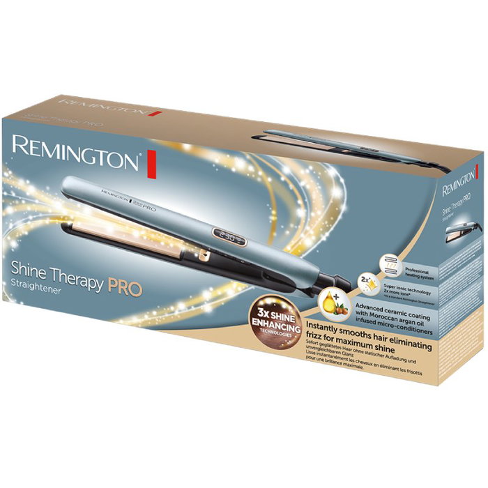 Remington Shine Therapy Pro S9300 Plancha de Pelo Azul